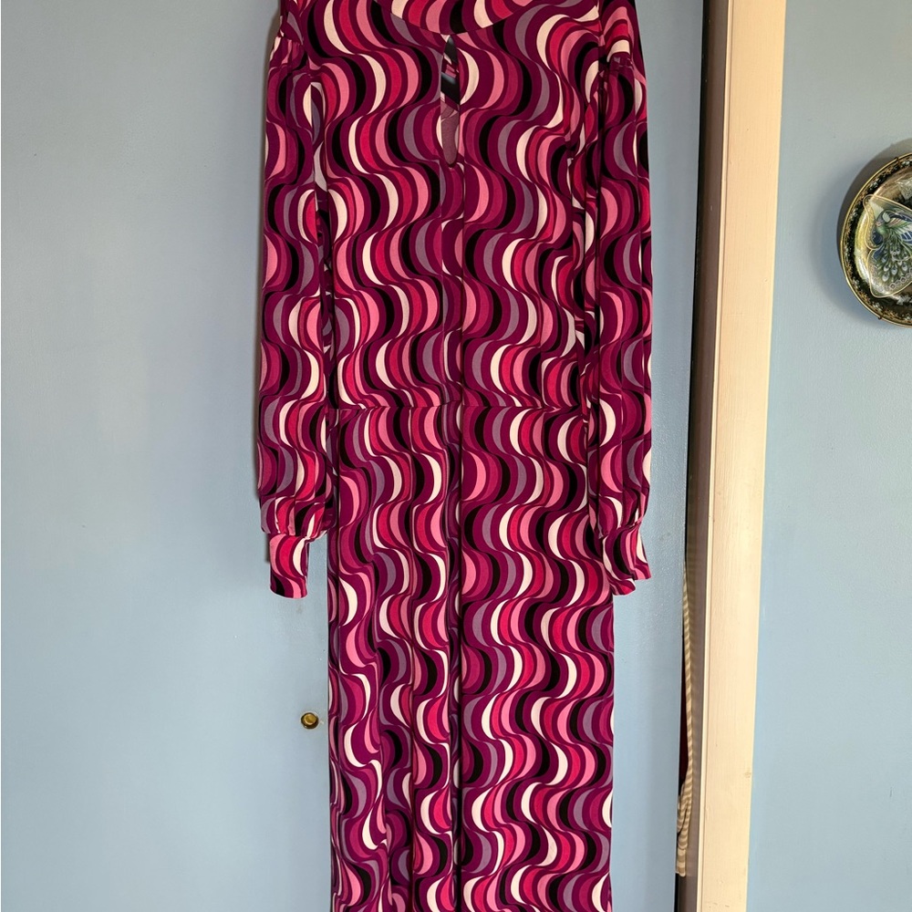 ELOQUII - Pullover Midi Dress with Puff Long Sleeve and A-Line Skirt - Size 24